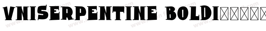 VNISerpentine BoldI字体转换